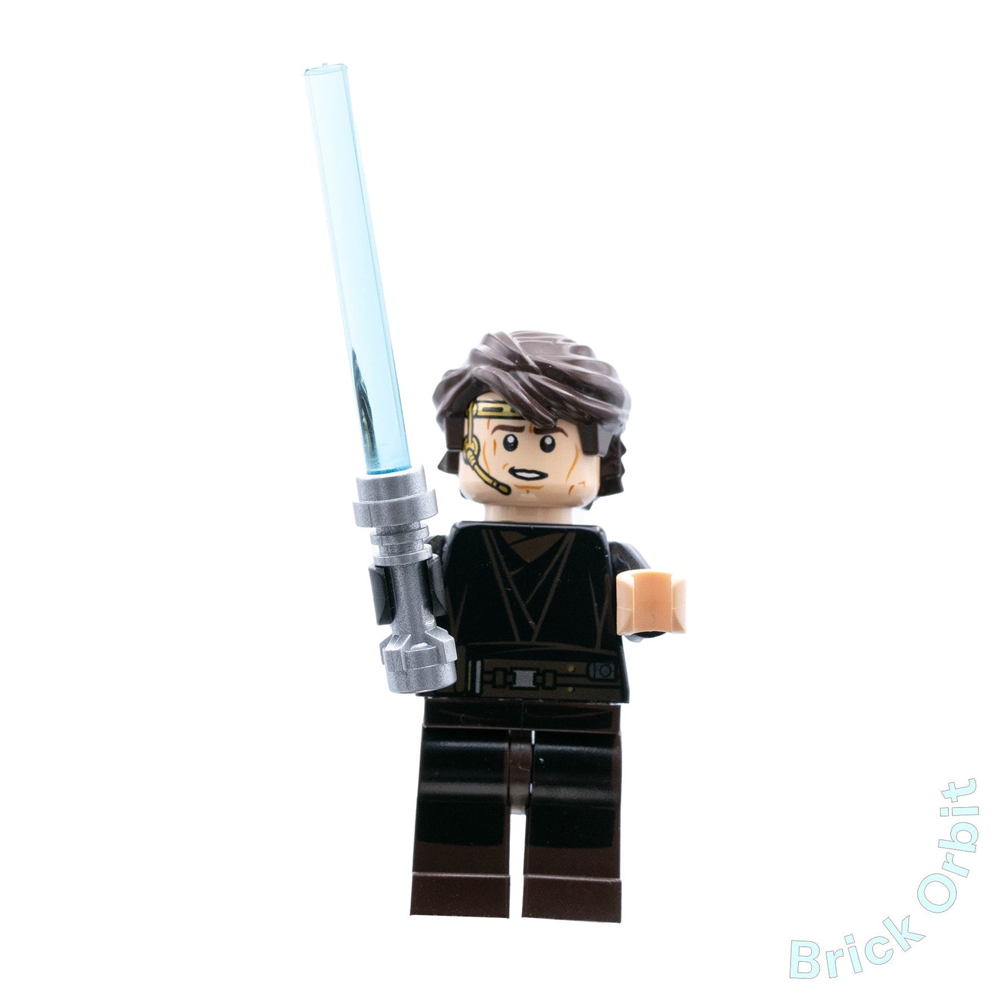 Genuine ANAKIN SKYWALKER (DARK BROWN LEGS, HEADSET) (sw0526) - Star Wars - Used LEGO® Minifigure from set 75038-1 - Product Image from Brick Orbit