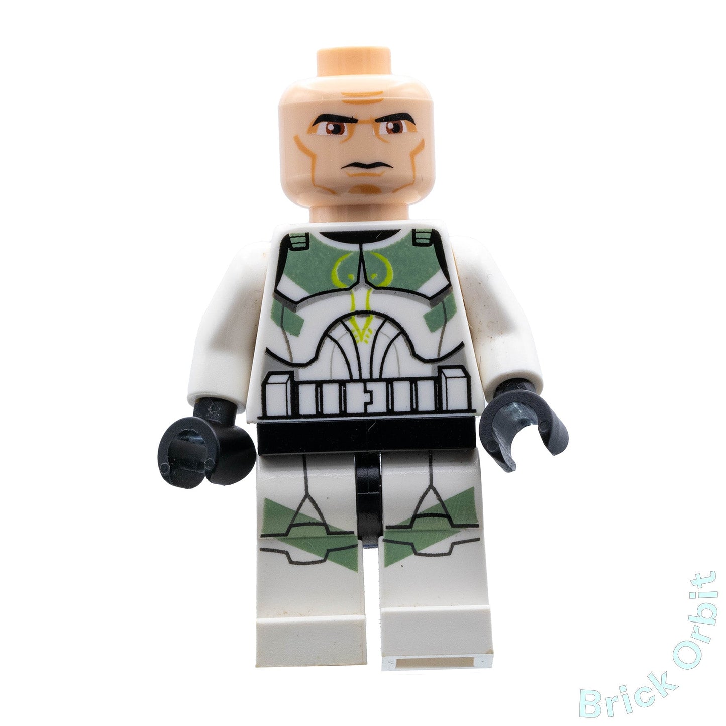Genuine CLONE TROOPER, HORN COMPANY (PHASE 1) (sw0298) - Star Wars - Used LEGO® Minifigure from set 7913-1 - Product Image from Brick Orbit