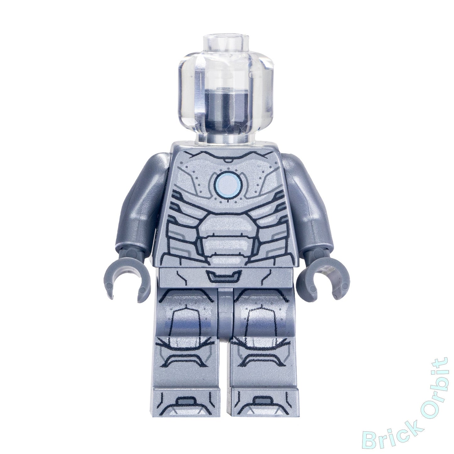 Genuine IRON MAN MARK 2 ARMOR (TRANS - CLEAR HEAD) (sh667) - Marvel Super Heroes - Used LEGO® Minifigure from set 76167 - 1 - Product Image from Brick Orbit