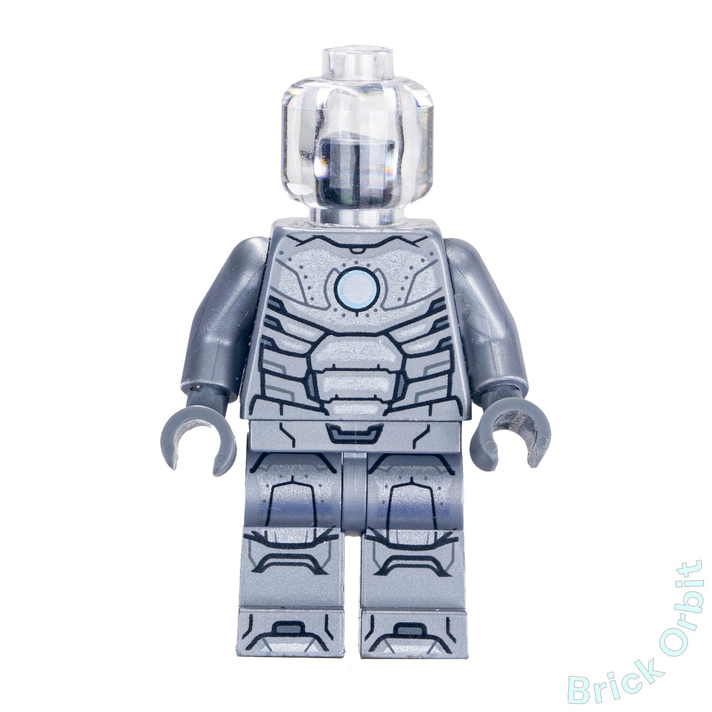 Genuine IRON MAN MARK 2 ARMOR (TRANS - CLEAR HEAD) (sh667) - Marvel Super Heroes - Used LEGO® Minifigure from set 76167 - 1 - Product Image from Brick Orbit