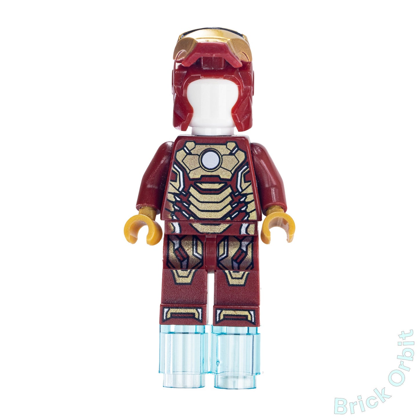 Genuine IRON MAN MARK 42 ARMOR (PLAIN WHITE HEAD) (sh072a) - Marvel Super Heroes - Used LEGO® Minifigure from set 76007 - 1 - Product Image from Brick Orbit