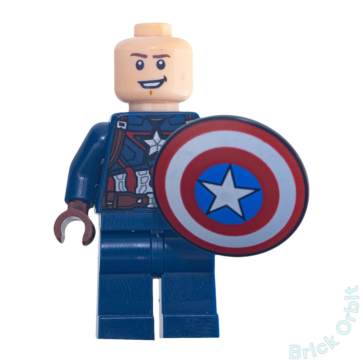Genuine LEGO® CAPTAIN AMERICA (sh736) Minifigure - Marvel Super Heroes - New - Product Image from Brick Orbit