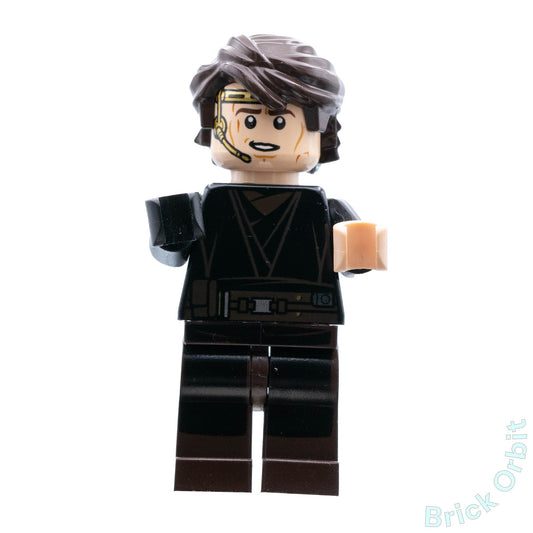 Genuine ANAKIN SKYWALKER (DARK BROWN LEGS, HEADSET) (sw0526) - Star Wars - Used LEGO® Minifigure from set 75038-1 - Product Image from Brick Orbit
