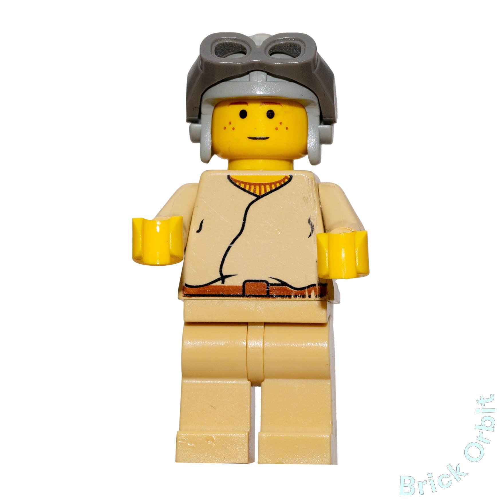 Genuine ANAKIN SKYWALKER (LIGHT GRAY AVIATOR CAP) (sw0008) - Star Wars - Used LEGO® Minifigure - Product Image from Brick Orbit