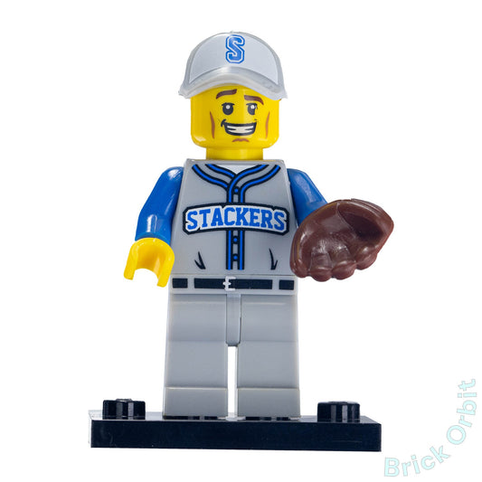 Genuine BASEBALL FIELDER, SERIES 10 (col157) - Collectible Minifigures - Used LEGO¨ Minifigure - Product Image from Brick Orbit