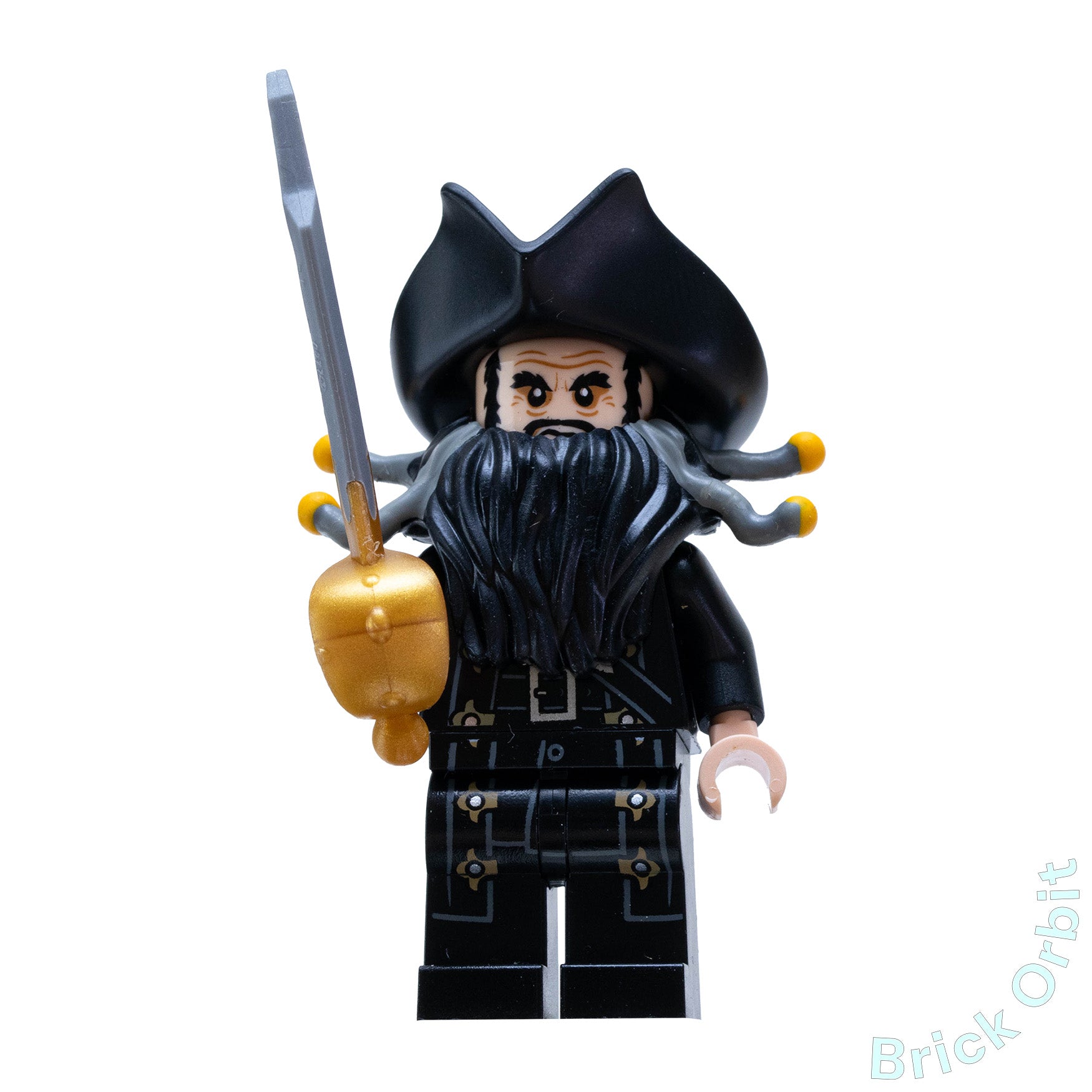 Genuine BLACKBEARD (poc007) - Pirates Of The Caribbean - Used LEGO® Minifigure - Product Image from Brick Orbit