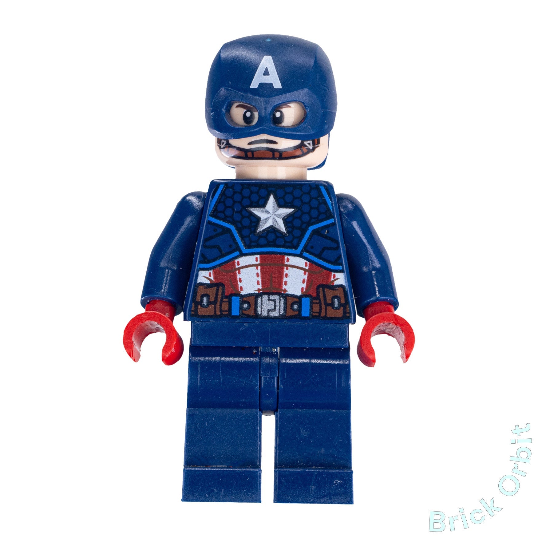 Genuine CAPTAIN AMERICA (sh686) - Marvel Super Heroes - Used LEGO® Minifigure from set 76168 - 1 - Product Image from Brick Orbit