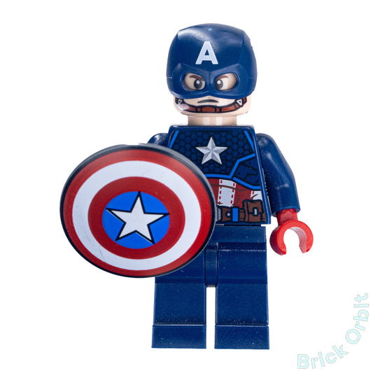 Genuine CAPTAIN AMERICA (sh686) - Marvel Super Heroes - Used LEGO® Minifigure from set 76168 - 1 - Product Image from Brick Orbit