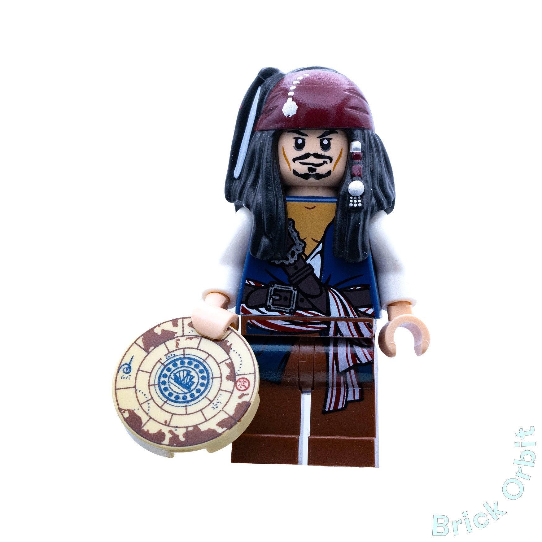 Genuine CAPTAIN JACK SPARROW (poc001) - Pirates Of The Caribbean - Used LEGO® Minifigure - Product Image from Brick Orbit