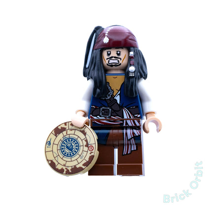 Genuine CAPTAIN JACK SPARROW (poc001) - Pirates Of The Caribbean - Used LEGO® Minifigure - Product Image from Brick Orbit