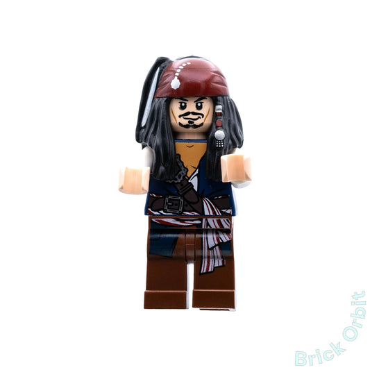 Genuine CAPTAIN JACK SPARROW (poc001) - Pirates Of The Caribbean - Used LEGO® Minifigure - Product Image from Brick Orbit