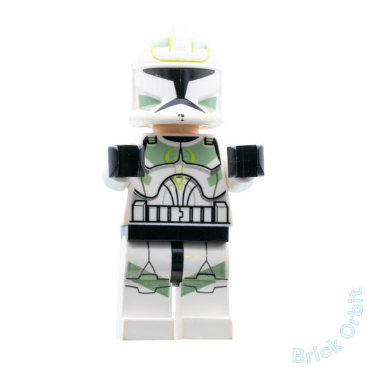 Genuine CLONE TROOPER, HORN COMPANY (PHASE 1) (sw0298) - Star Wars - Used LEGO® Minifigure from set 7913-1 - Product Image from Brick Orbit