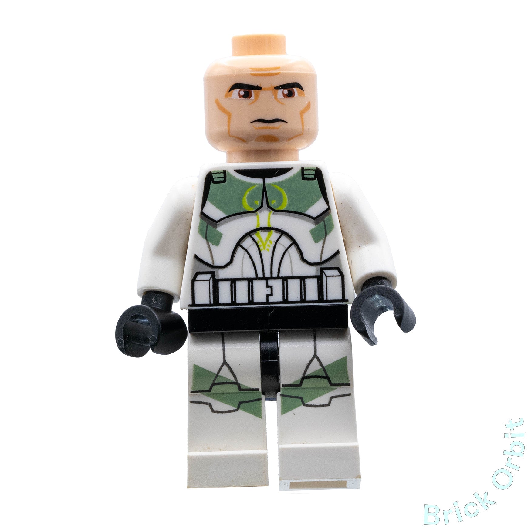Genuine CLONE TROOPER, HORN COMPANY (PHASE 1) (sw0298) - Star Wars - Used LEGO® Minifigure from set 7913-1 - Product Image from Brick Orbit