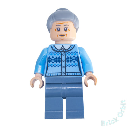 Genuine LEGO® AUNT MAY (sh544) Minifigure - Marvel Super Heroes - Used - From 76115 - Product Image from Brick Orbit