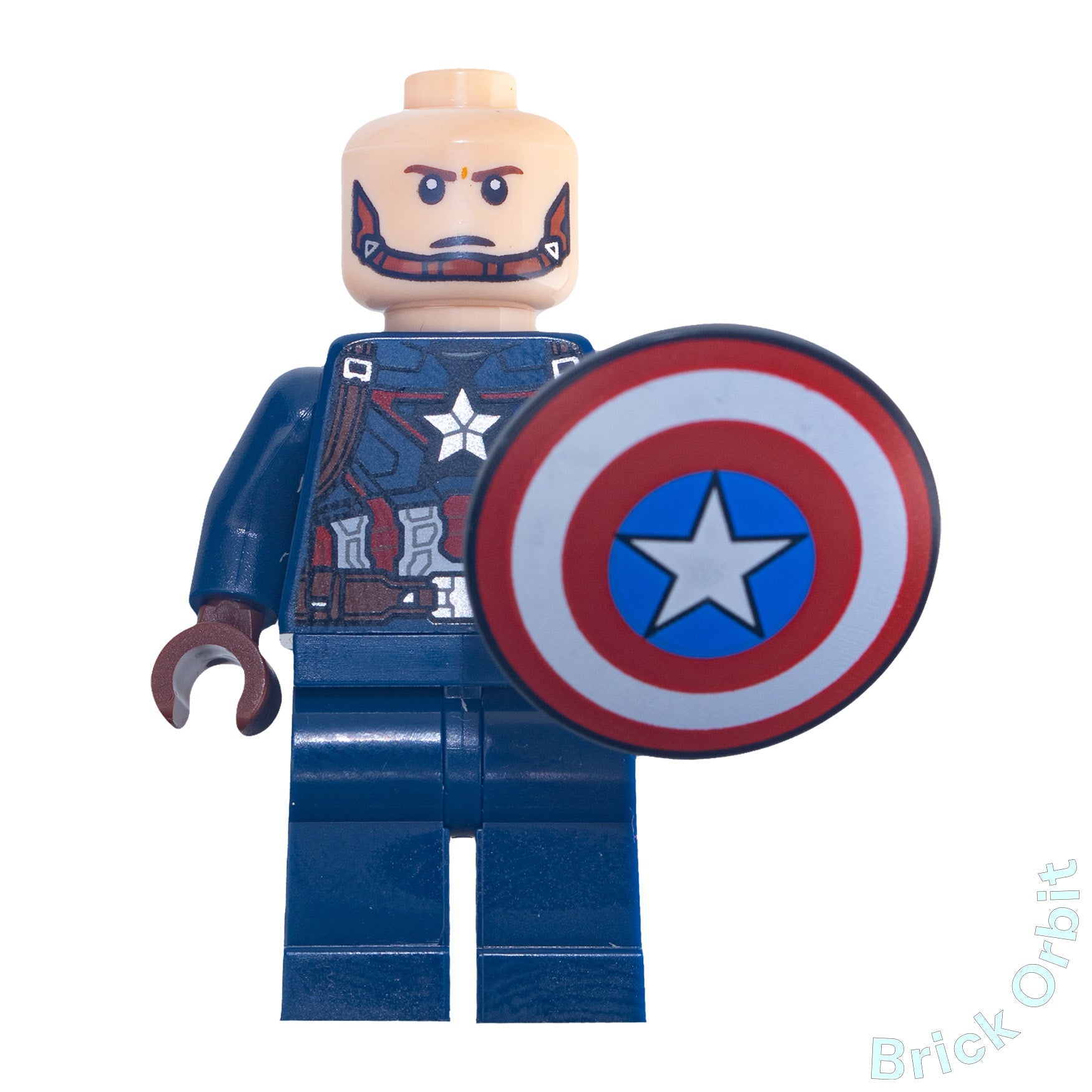 Genuine LEGO® CAPTAIN AMERICA (sh736) Minifigure - Marvel Super Heroes - New - Product Image from Brick Orbit