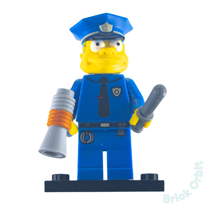 Genuine LEGO® CHIEF WIGGUM, THE SIMPSONS, SERIES 1 (sim021) Minifigure - Collectible Minifigures - Used - Product Image from Brick Orbit