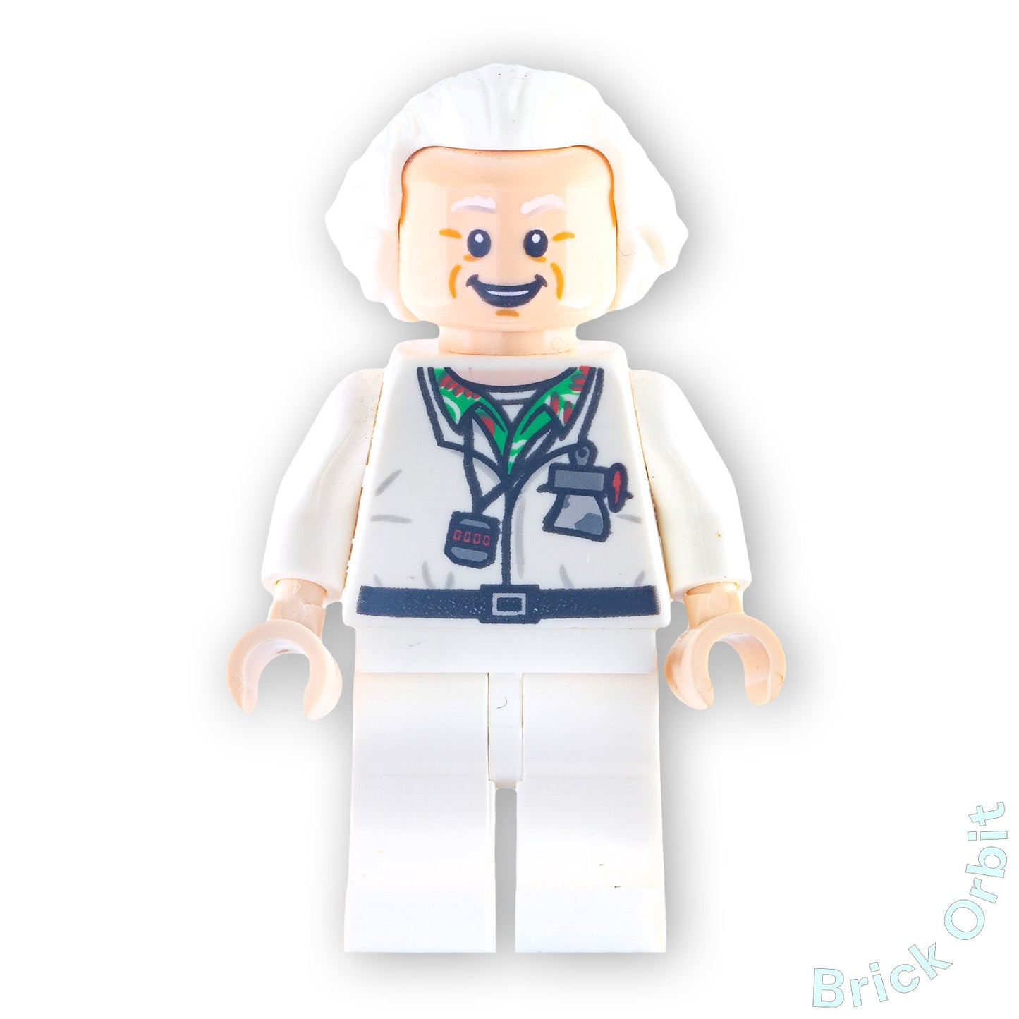 Genuine LEGO® DOC BROWN (dim015) Minifigure - Dimensions - Used - From 71230 - Product Image from Brick Orbit