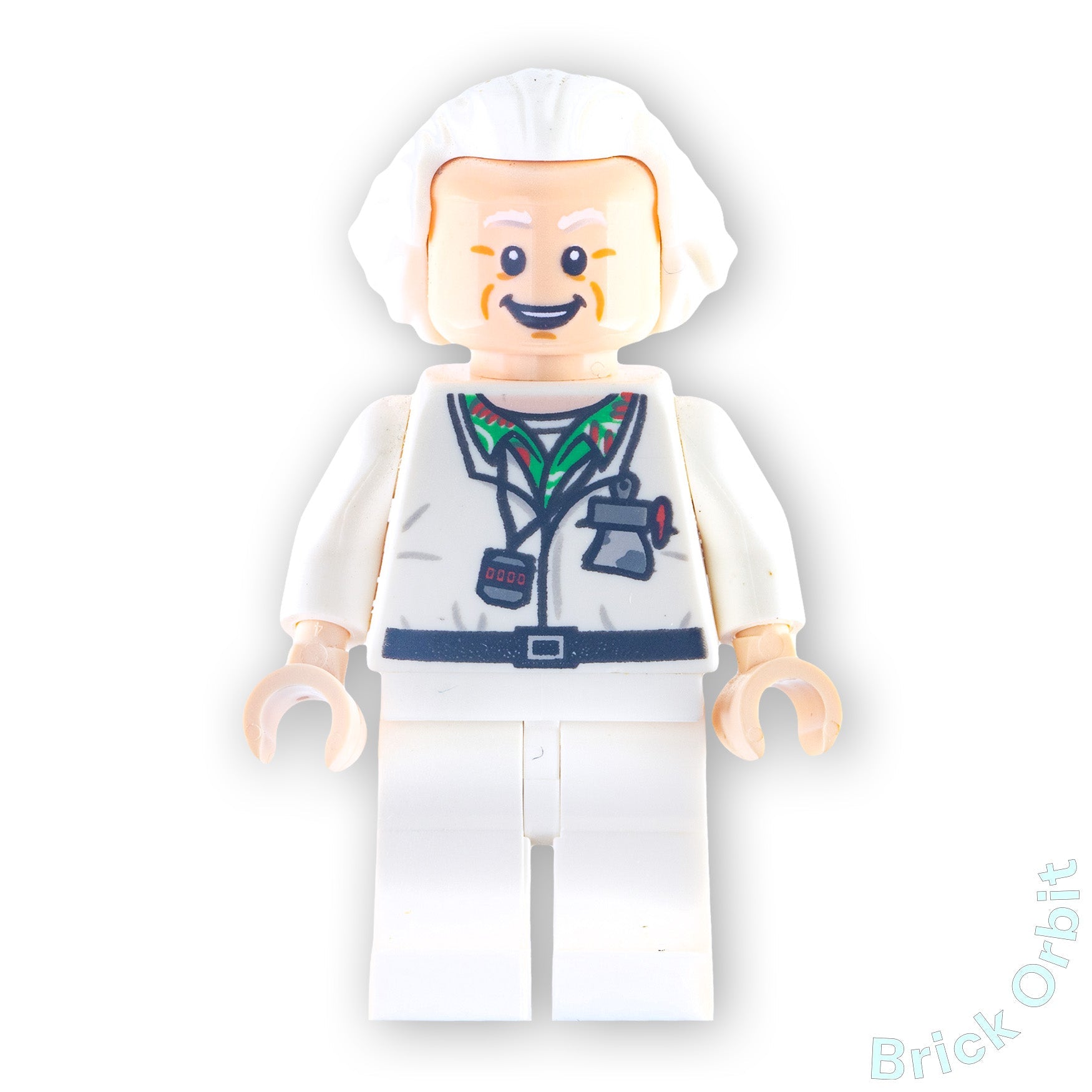 Genuine LEGO® DOC BROWN (dim015) Minifigure - Dimensions - Used - From 71230 - Product Image from Brick Orbit