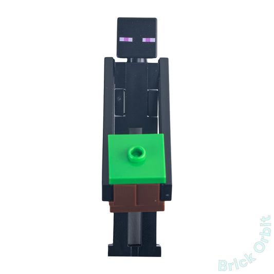 Genuine LEGO® ENDERMAN WITH DIRT BLOCK (min027) Minifigure - Minecraft - New- From 21128 - Product Image from Brick Orbit