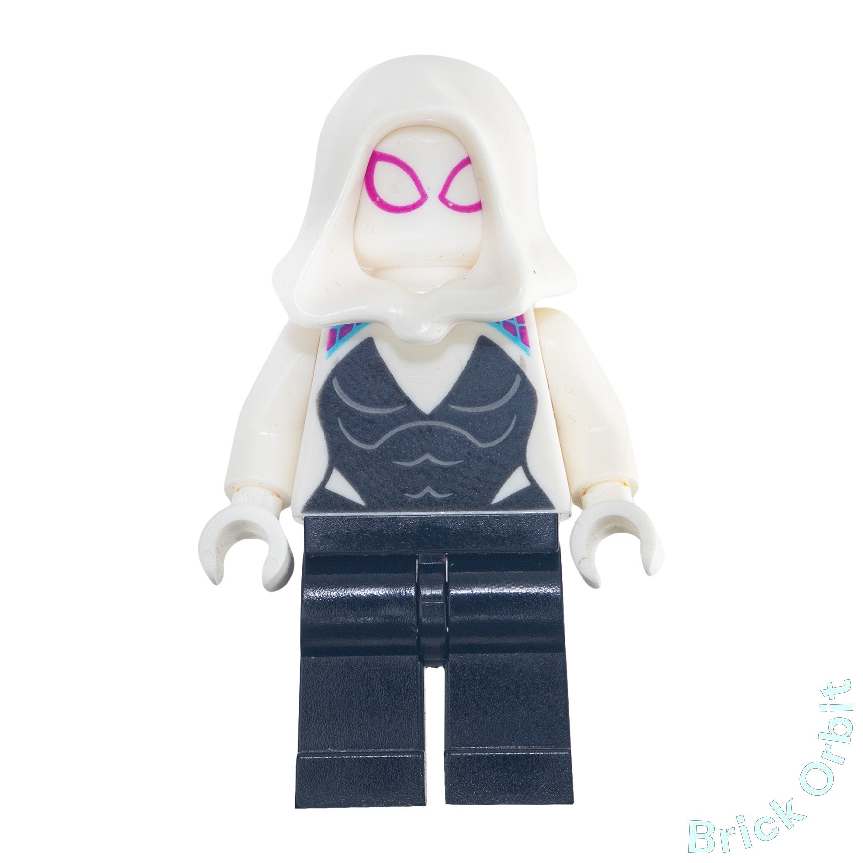 Genuine LEGO® GHOST SPIDER / SPIDER - GWEN (sh543) Minifigure - Marvel Super Heroes - Used - Product Image from Brick Orbit