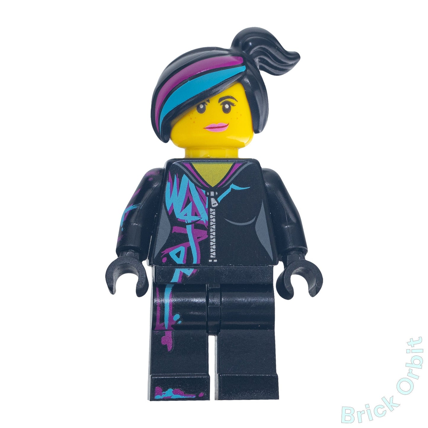 Genuine LEGO® LUCY WYLDSTYLE WITH MAGENTA LINED HOODIE (tlm115) Minifigure - The Lego Movie 2 - Used - From 70824 - Product Image from Brick Orbit