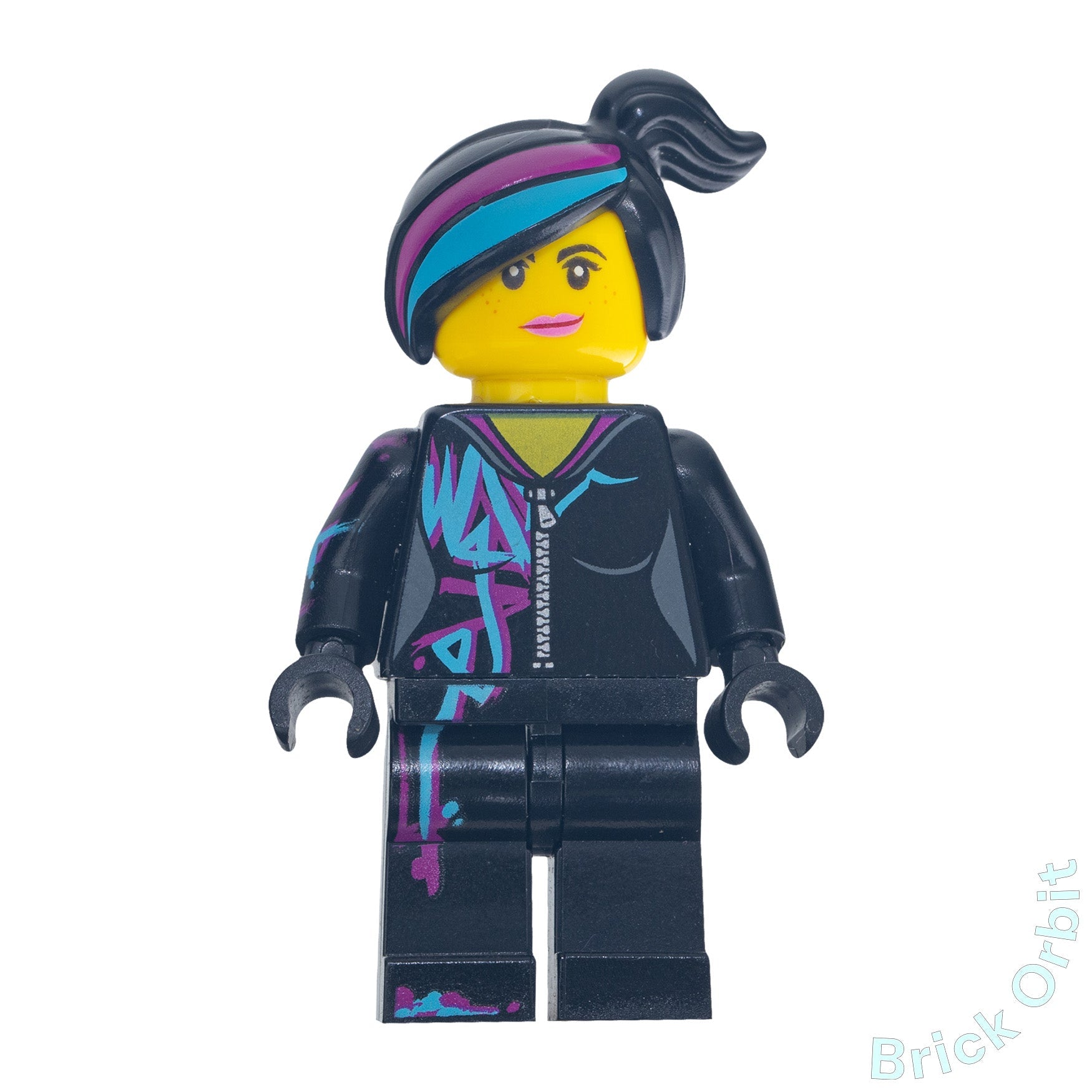 Genuine LEGO® LUCY WYLDSTYLE WITH MAGENTA LINED HOODIE (tlm115) Minifigure - The Lego Movie 2 - Used - From 70824 - Product Image from Brick Orbit
