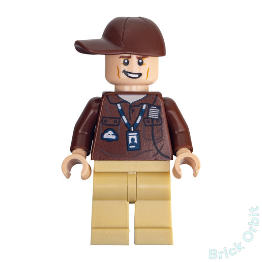 Genuine LEGO® PARK WORKER (jw065) Minifigure - Jurassic World - Used - From 759411 - Product Image from Brick Orbit