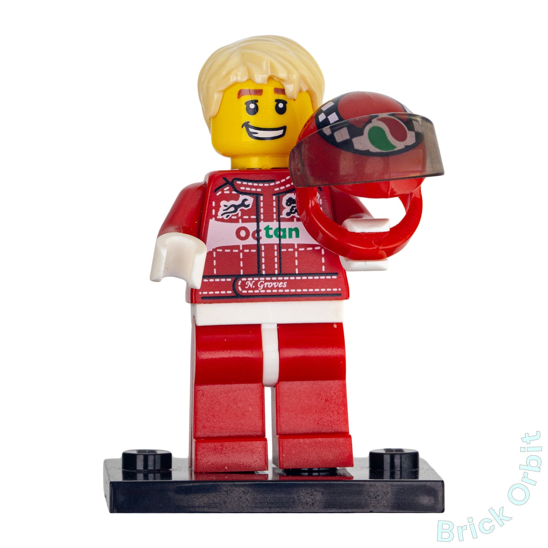 Genuine LEGO® RACE CAR DRIVER, SERIES 3 (col040) Minifigure - Collectible Minifigures - Used - Product Image from Brick Orbit