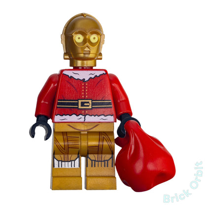 Genuine LEGO® SANTA C - 3PO (sw0680) Minifigure - Star Wars - Used - From 750971 - Product Image from Brick Orbit