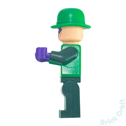 Genuine LEGO® THE RIDDLER (sh088) Minifigure - Dc Comics Super Heroes - Used - From 76012 - Product Image from Brick Orbit