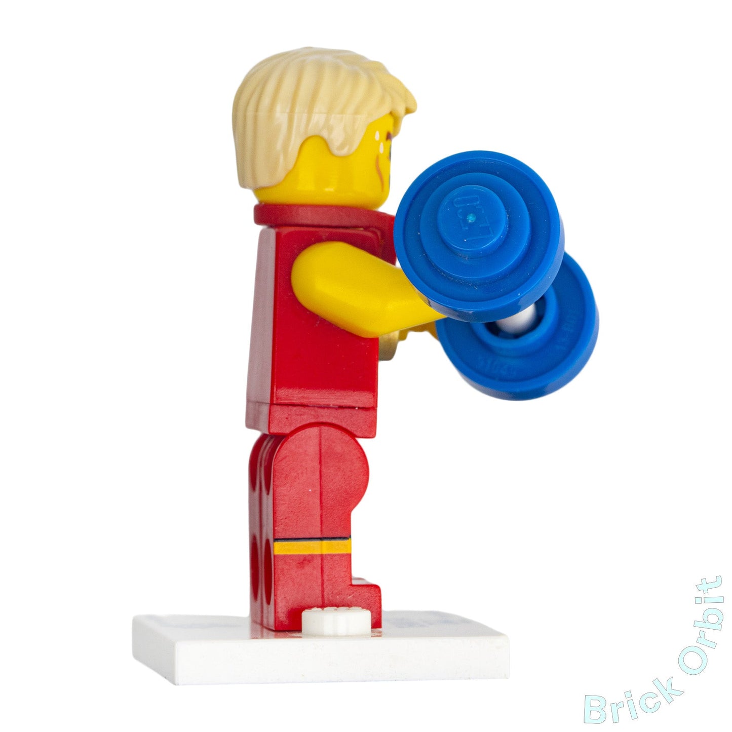 Genuine LEGO® WONDROUS WEIGHTLIFTER, TEAM GB (tgb007) Minifigure - Collectible Minifigures - Used - Product Image from Brick Orbit