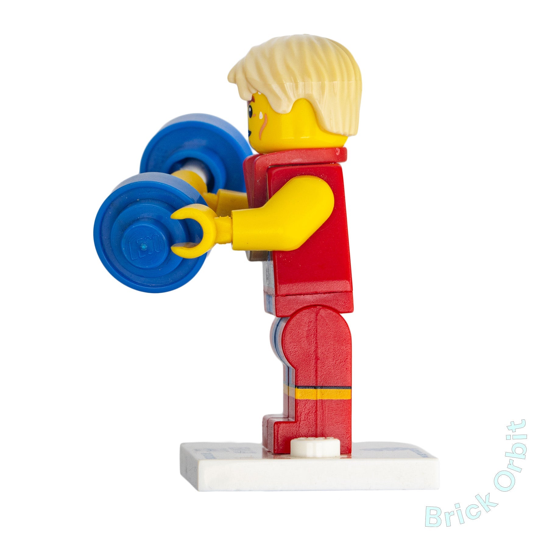 Genuine LEGO® WONDROUS WEIGHTLIFTER, TEAM GB (tgb007) Minifigure - Collectible Minifigures - Used - Product Image from Brick Orbit