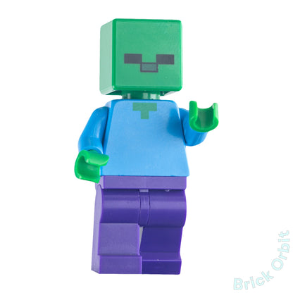 Genuine LEGO® ZOMBIE (min010) Minifigure - Minecraft - New - Product Image from Brick Orbit