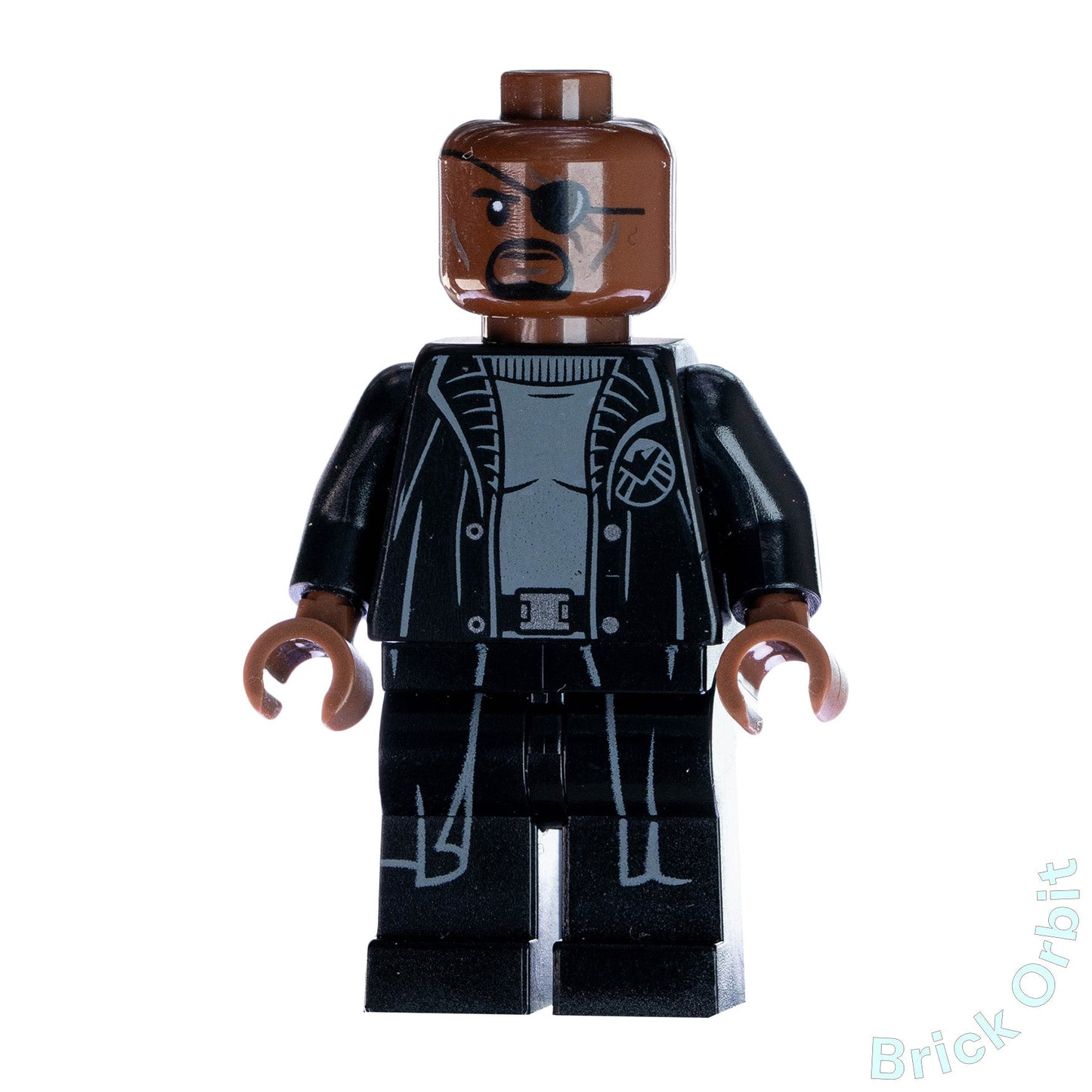 Genuine NICK FURY (sh585a) - Marvel Super Heroes - Used LEGO® Minifigure from set 76130 - 1 - Product Image from Brick Orbit