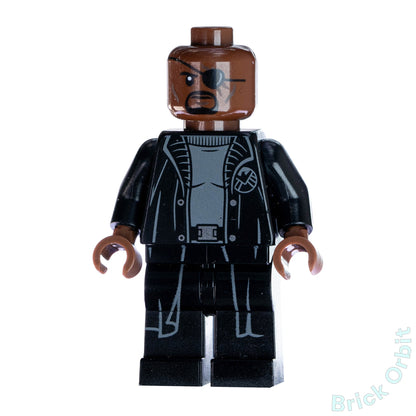 Genuine NICK FURY (sh585a) - Marvel Super Heroes - Used LEGO® Minifigure from set 76130 - 1 - Product Image from Brick Orbit
