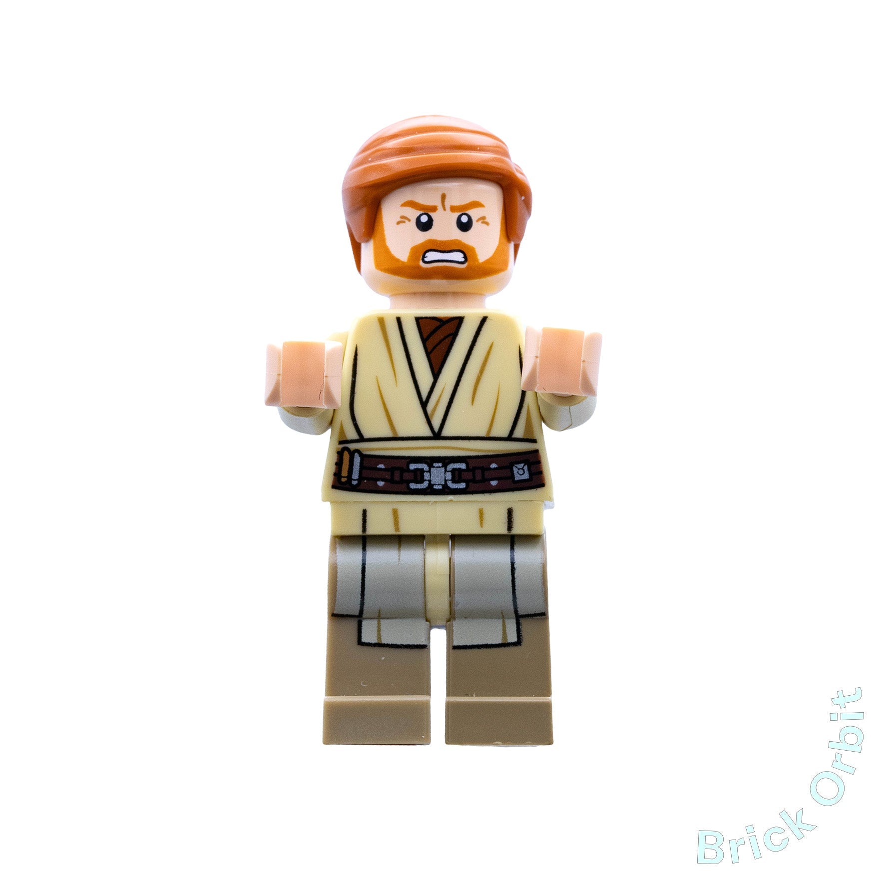 Genuine OBI-WAN KENOBI (DARK TAN PRINTED LEGS) (sw0535) - Star Wars - Used LEGO® Minifigure from set 75040-1 - Product Image from Brick Orbit