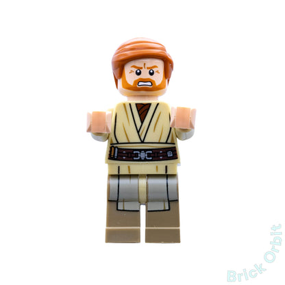 Genuine OBI-WAN KENOBI (DARK TAN PRINTED LEGS) (sw0535) - Star Wars - Used LEGO® Minifigure from set 75040-1 - Product Image from Brick Orbit