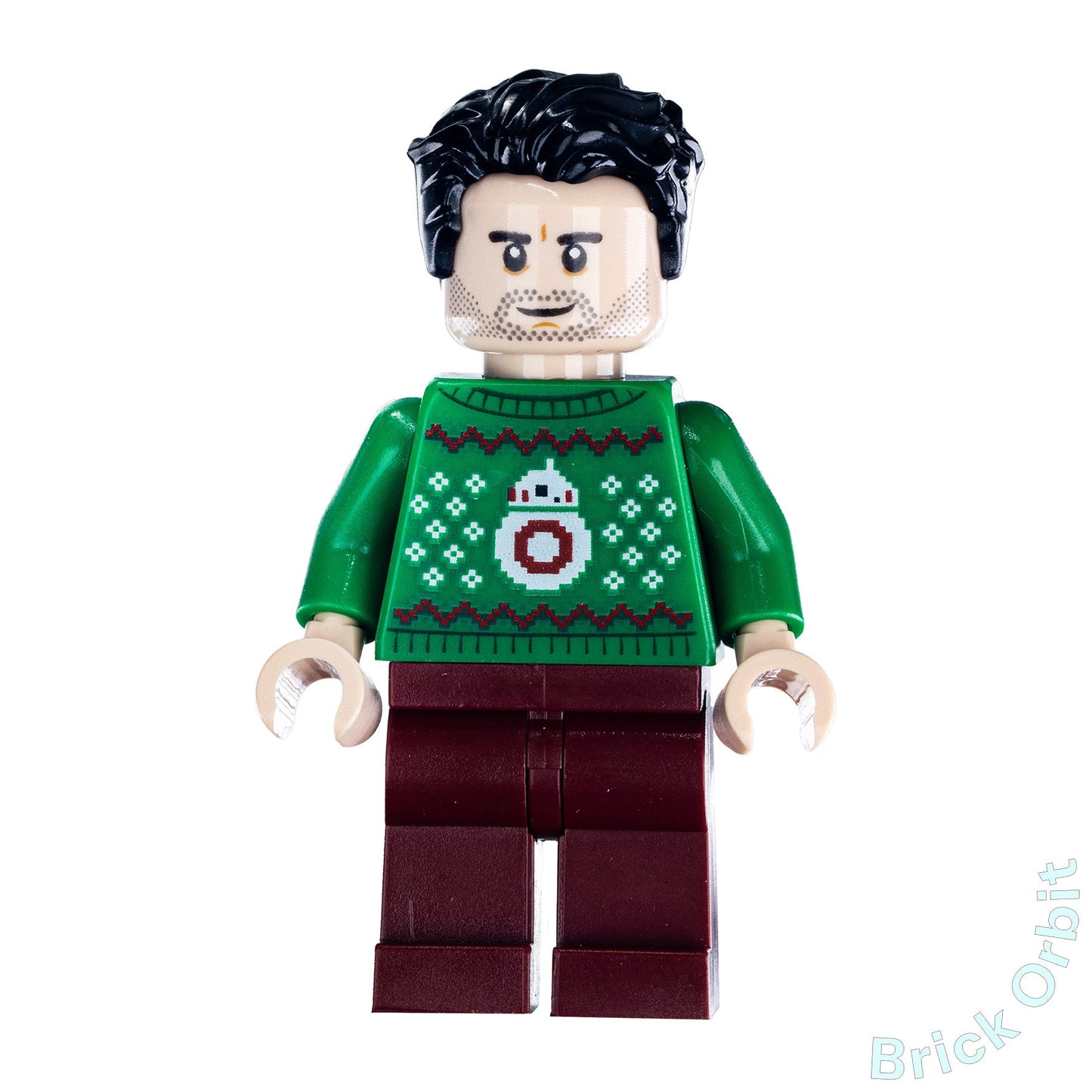 Genuine POE DAMERON (GREEN CHRISTMAS SWEATER WITH BB - 8) (sw1117) - Star Wars - New LEGO® Minifigure from set 75279 - 1 - Product Image from Brick Orbit