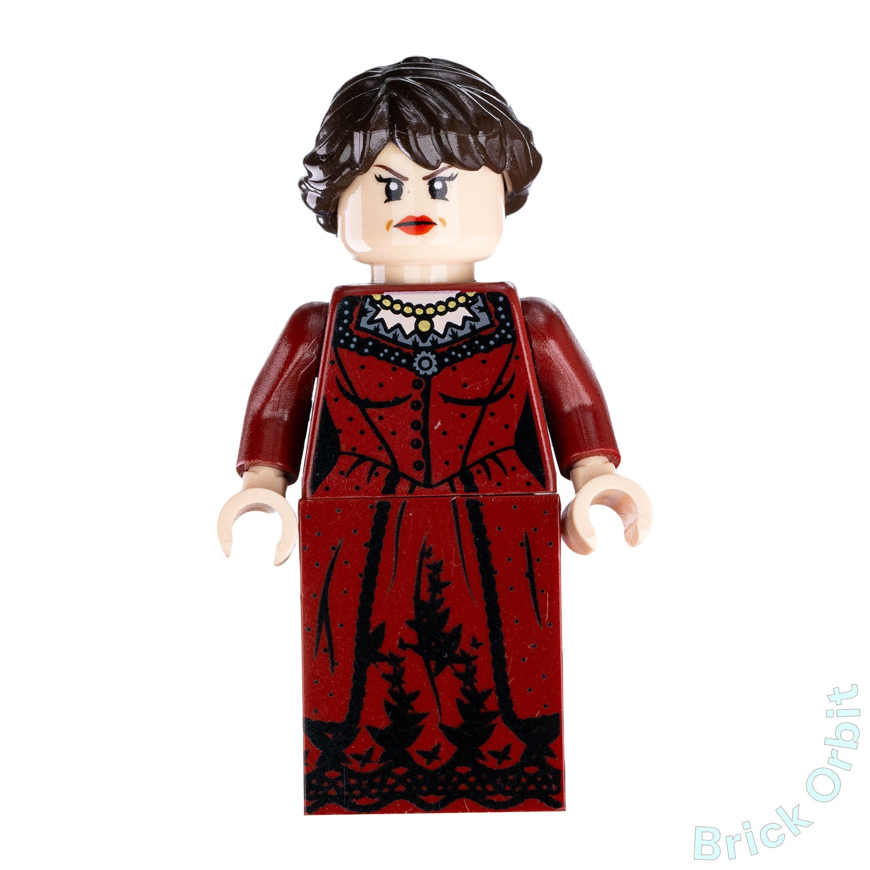 lego minifigure red dress LEGO - Female Minifigure w/ Dark Red Dress & Flesh Wavy Hair Princess Castle
