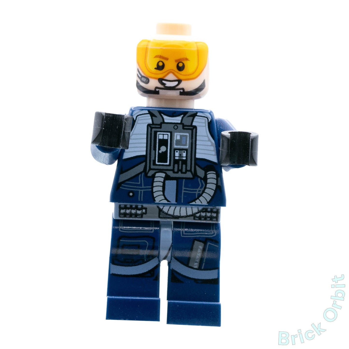 Genuine REBEL PILOT Y-WING (DARK BLUE JUMPSUIT) (sw0801) - Star Wars - Used LEGO® Minifigure from set 75162-1 - Product Image from Brick Orbit