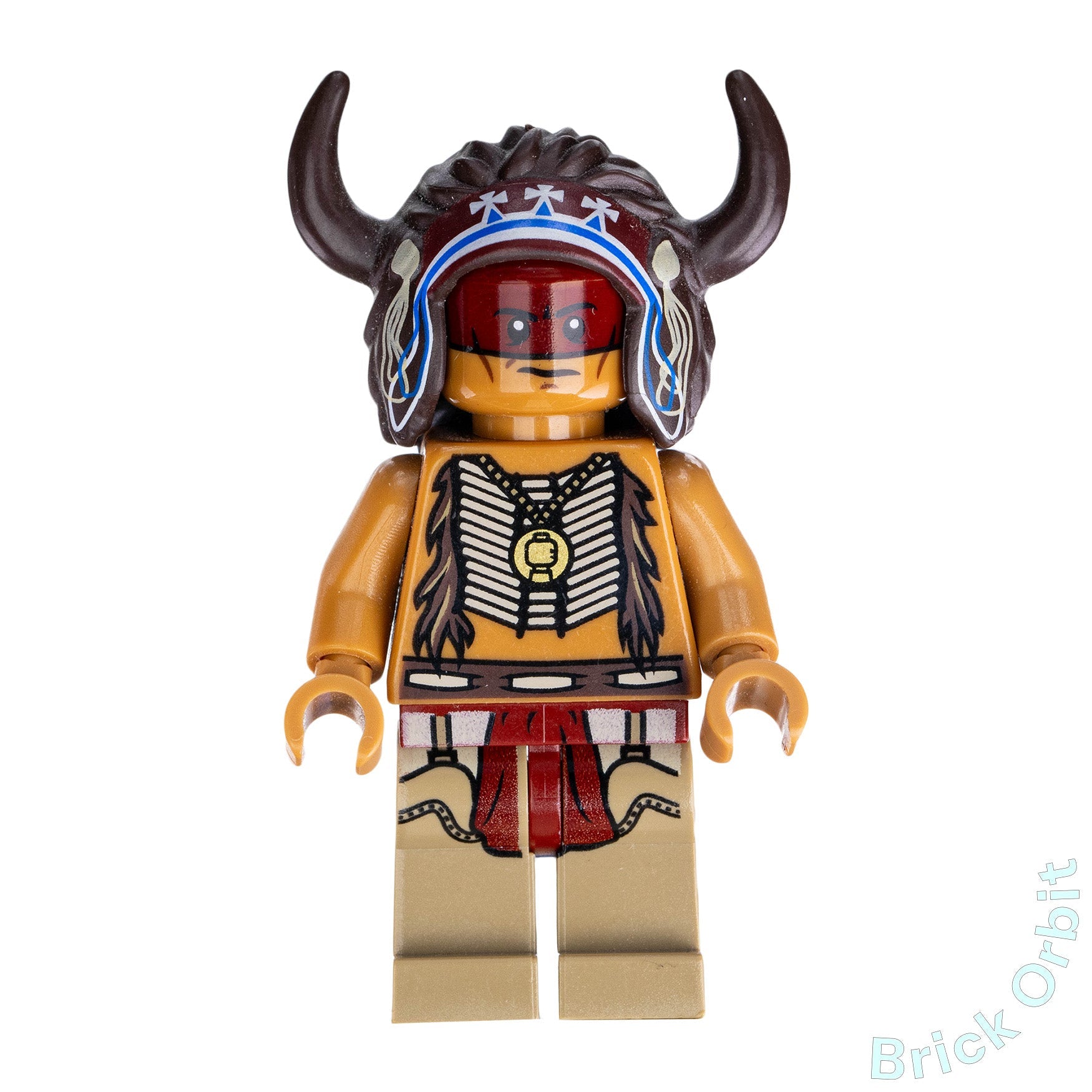 Genuine RED KNEE (tlr003) - The Lone Ranger - Used LEGO® Minifigure from set 79107 - 1 - Product Image from Brick Orbit