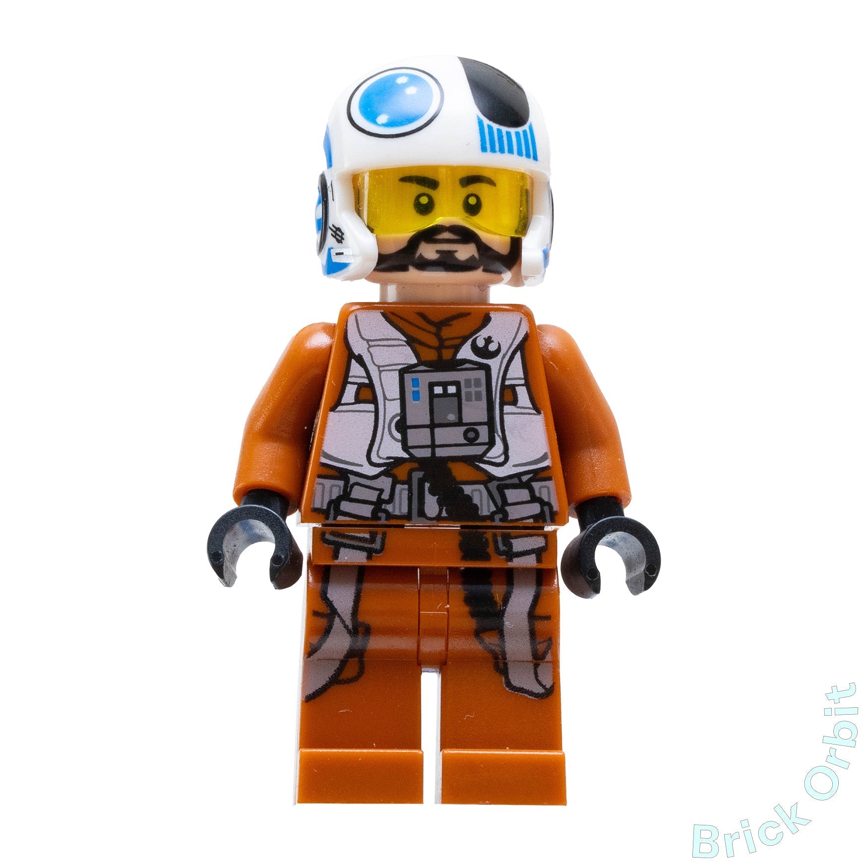 Genuine RESISTANCE PILOT X - WING (TEMMIN 'SNAP' WEXLEY) (sw0705) - Star Wars - Used LEGO® Minifigure from set 75125 - 1 - Product Image from Brick Orbit