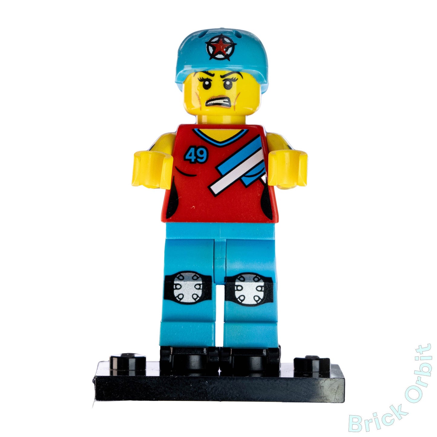 Genuine ROLLER DERBY GIRL, SERIES 9 (col136) - Collectible Minifigures - Used LEGO® Minifigure - Product Image from Brick Orbit