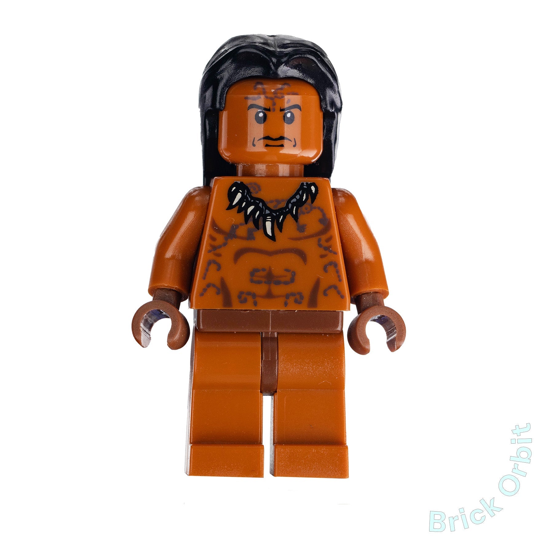 Genuine UGHA WARRIOR WITH HAIR (iaj015) - Indiana Jones - Used LEGO® Minifigure - Product Image from Brick Orbit