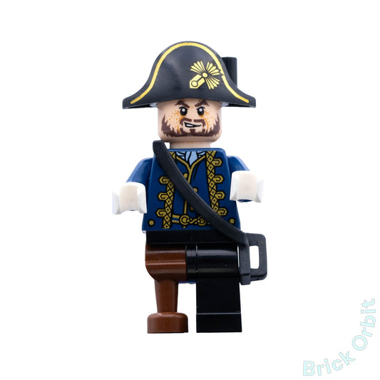 Genuine HECTOR BARBOSSA WITH PEGLEG (poc028) - Pirates Of The Caribbean - Used LEGO® Minifigure from set 4192-1 - Product Image from Brick Orbit