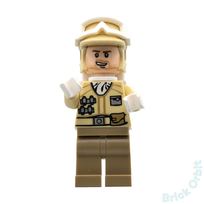 Genuine HOTH REBEL TROOPER TAN UNIFORM (STUBBLE) (sw0462) - Star Wars - Used LEGO® Minifigure from set 75014-1 - Product Image from Brick Orbit