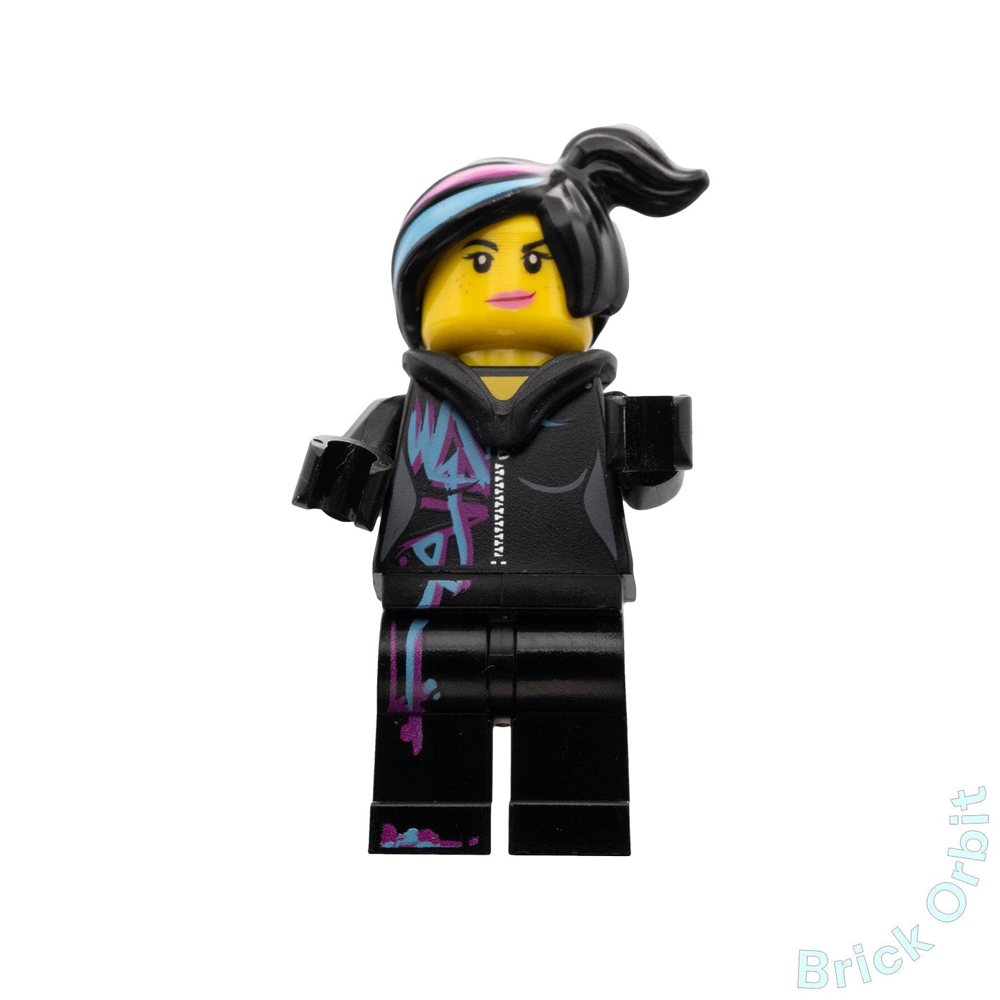 Genuine LUCY WYLDSTYLE WITH MAGENTA LINED HOODIE (tlm115) - The Lego Movie 2 - Used LEGO® Minifigure from set 70824-1 - Brick Orbit Product Image