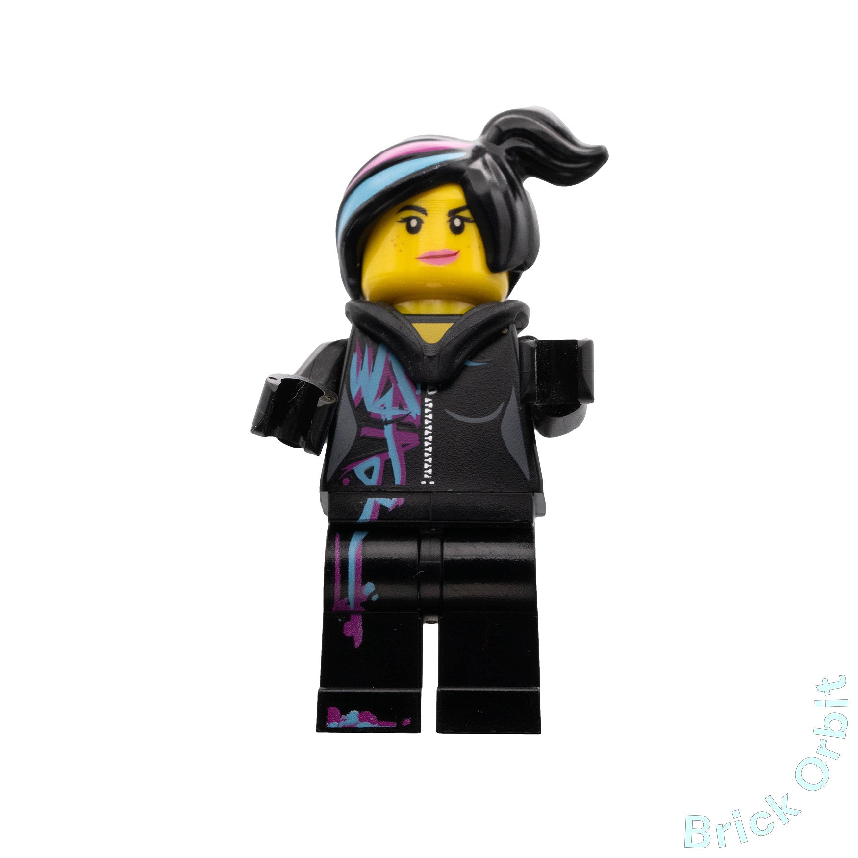 Genuine LUCY WYLDSTYLE WITH MAGENTA LINED HOODIE (tlm115) - The Lego Movie 2 - Used LEGO® Minifigure from set 70824-1 - Brick Orbit Product Image