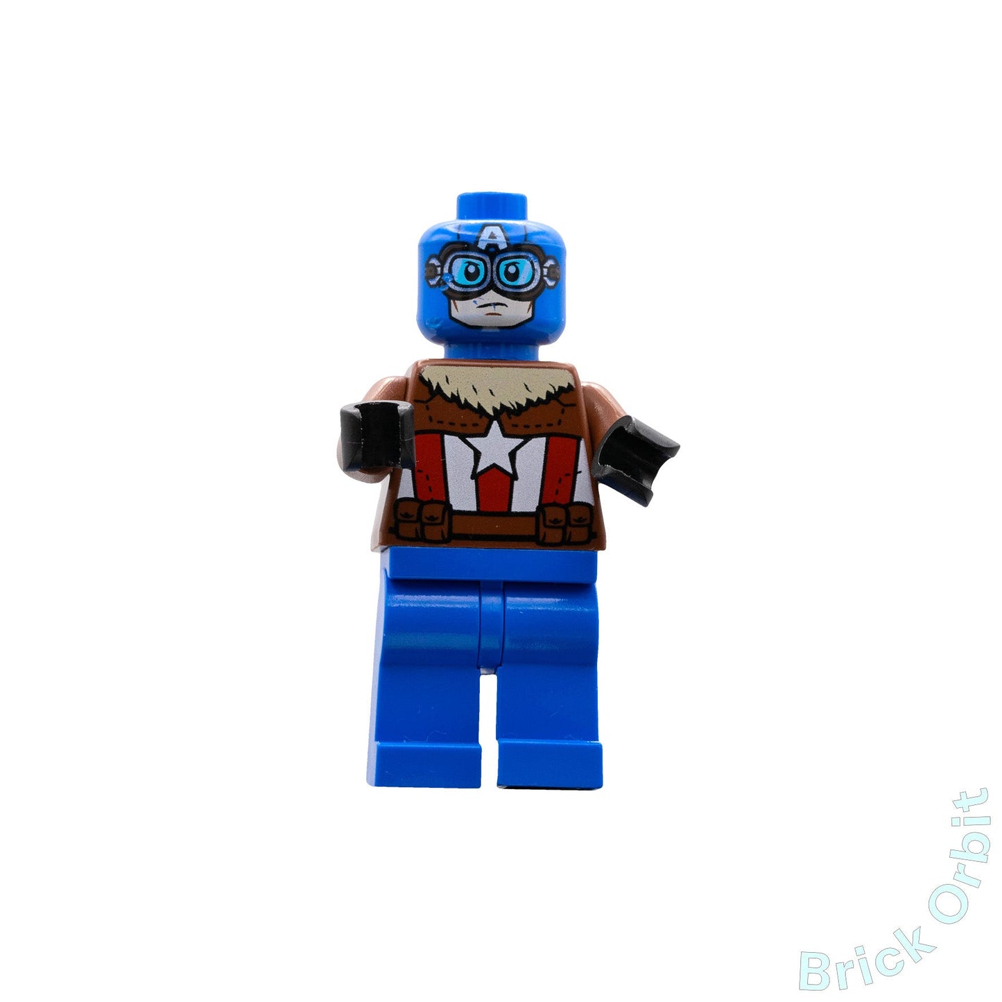 Genuine PILOT CAPTAIN AMERICA (sh374) - Marvel Super Heroes - Used LEGO® Minifigure from set 76076-1 - Product Image from Brick Orbit
