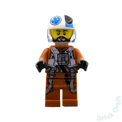 Genuine RESISTANCE PILOT X-WING (TEMMIN 'SNAP' WEXLEY) (sw0705) - Star Wars - Used LEGO® Minifigure from set 75125-1 - Brick Orbit Product Image